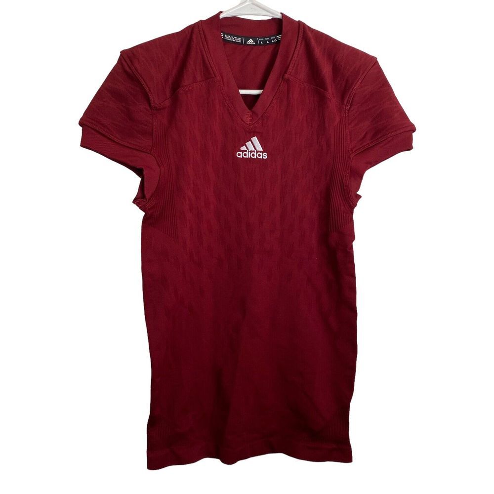 Adidas Mens Techfit Primeknit Football Jersey‎ M99583 Size Large Burgundy